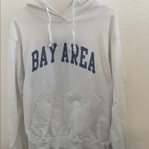 white and blue bay area brandy melville jacket